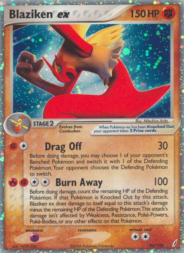Blaziken ex #90 EX Crystal Guardians Pokemon card