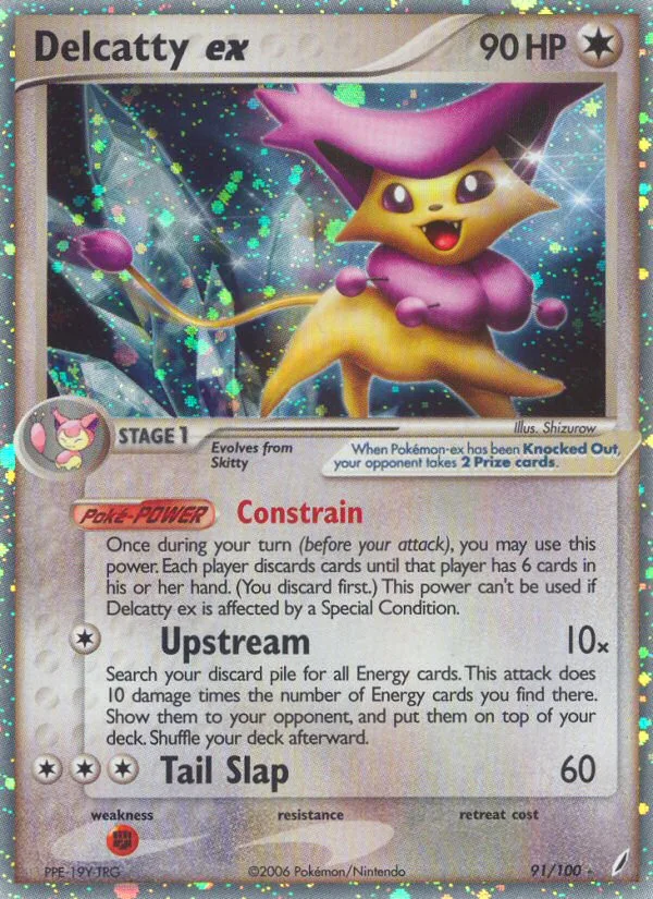 Delcatty ex #91 EX Crystal Guardians Pokemon card