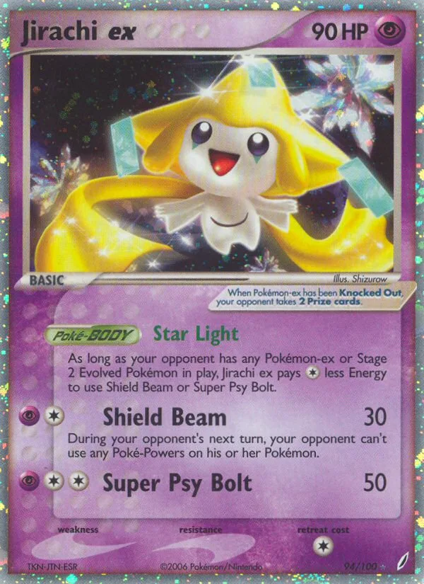 Jirachi ex #94 EX Crystal Guardians Pokemon card