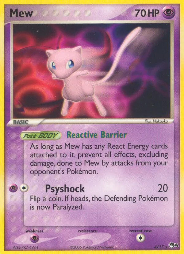 Mew #4 POP Series 4 Pokemon card