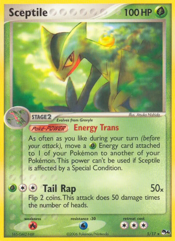 Sceptile #5 POP Series 4 Pokemon card