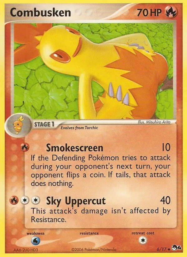 Combusken #6 POP Series 4 Pokemon card