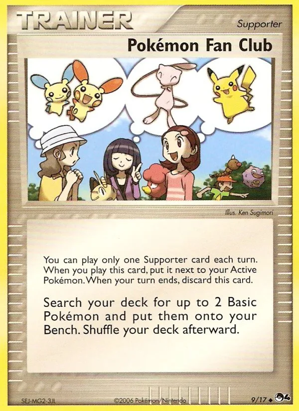 Pokémon Fan Club #9 POP Series 4 Pokemon card