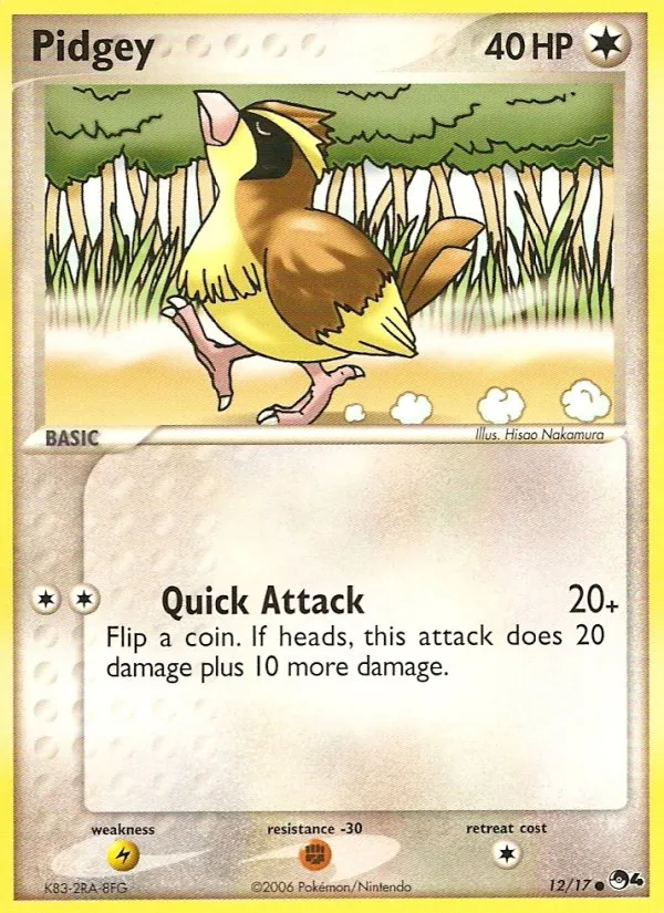 Pidgey #12 POP Series 4 Pokemon card