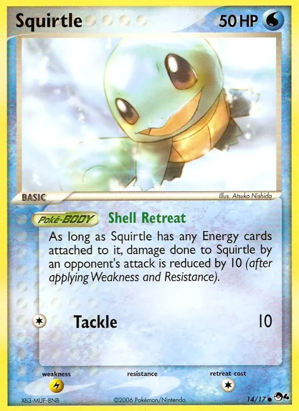 Squirtle #14 POP Series 4 Pokemon card