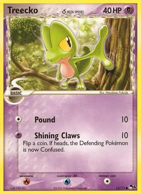 Treecko δ #15 POP Series 4 Pokemon card