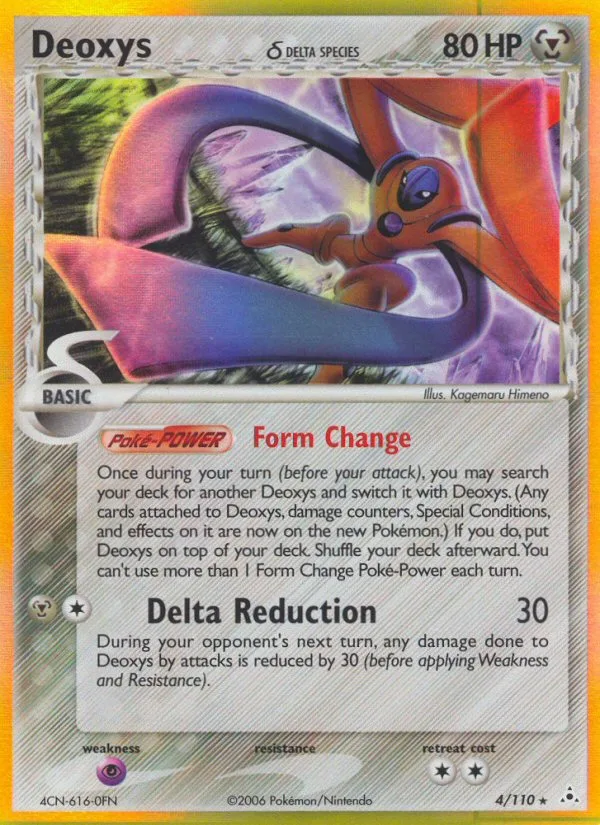 Deoxys δ #4 EX Holon Phantoms Pokemon card