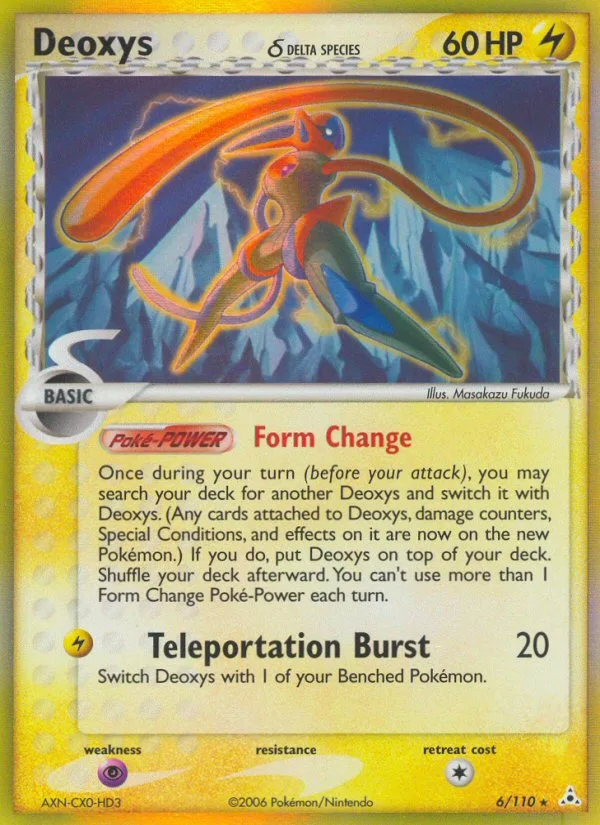 Deoxys δ #6 EX Holon Phantoms Pokemon card