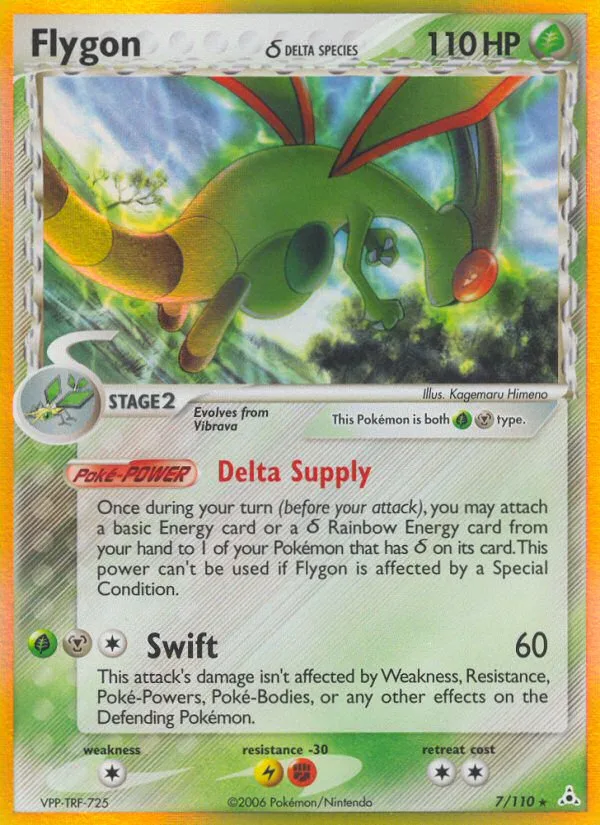 Flygon δ #7 EX Holon Phantoms Pokemon card