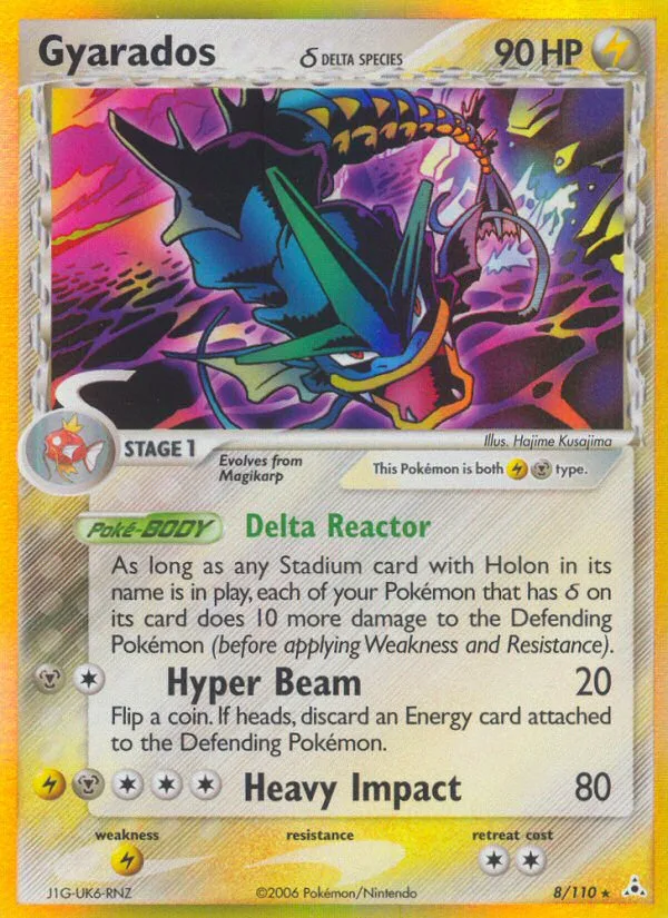 Gyarados δ #8 EX Holon Phantoms Pokemon card