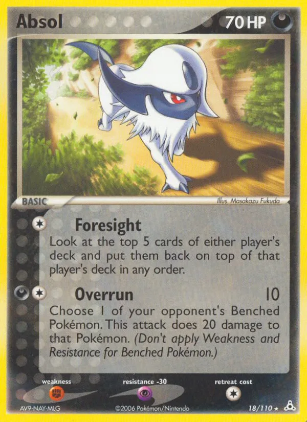 Absol #18 EX Holon Phantoms Pokemon card