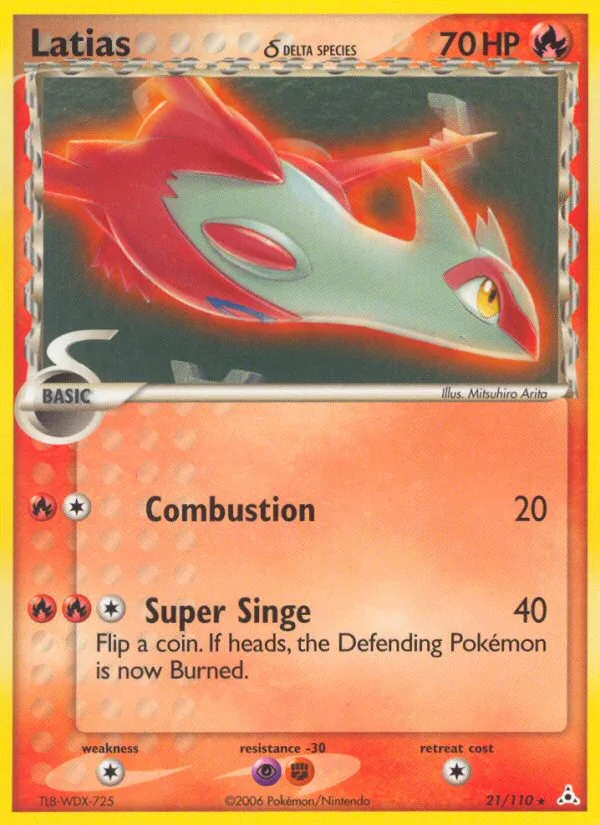 Latias δ #21 EX Holon Phantoms Pokemon card