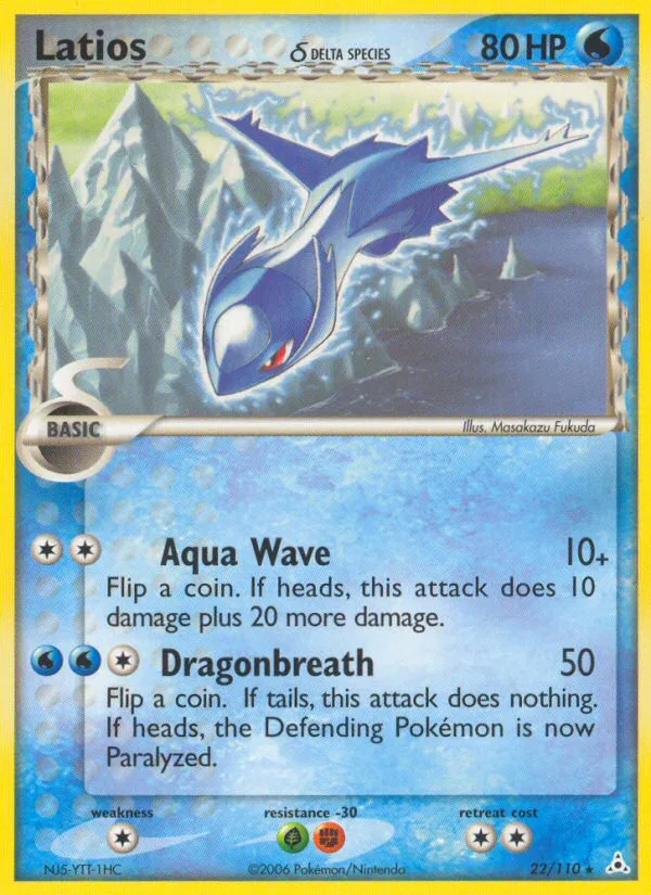 Latios δ #22 EX Holon Phantoms Pokemon card