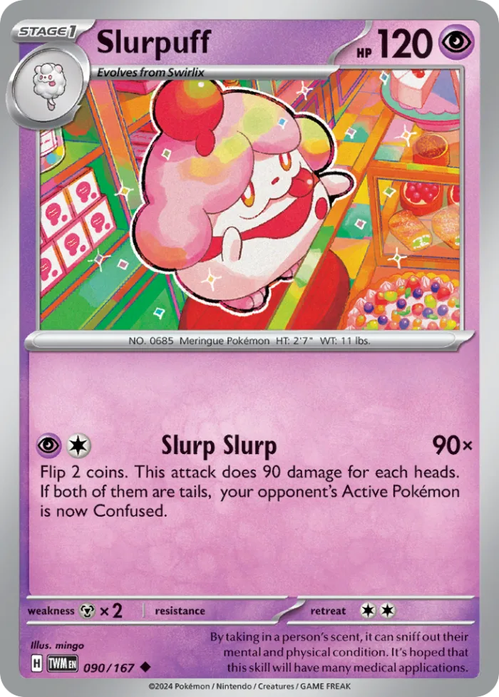 Slurpuff #90 Twilight Masquerade Pokemon card