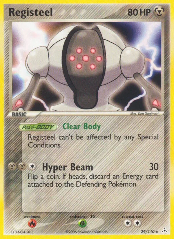 Registeel #29 EX Holon Phantoms Pokemon card
