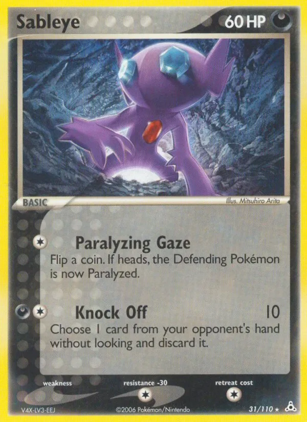 Sableye #31 EX Holon Phantoms Pokemon card