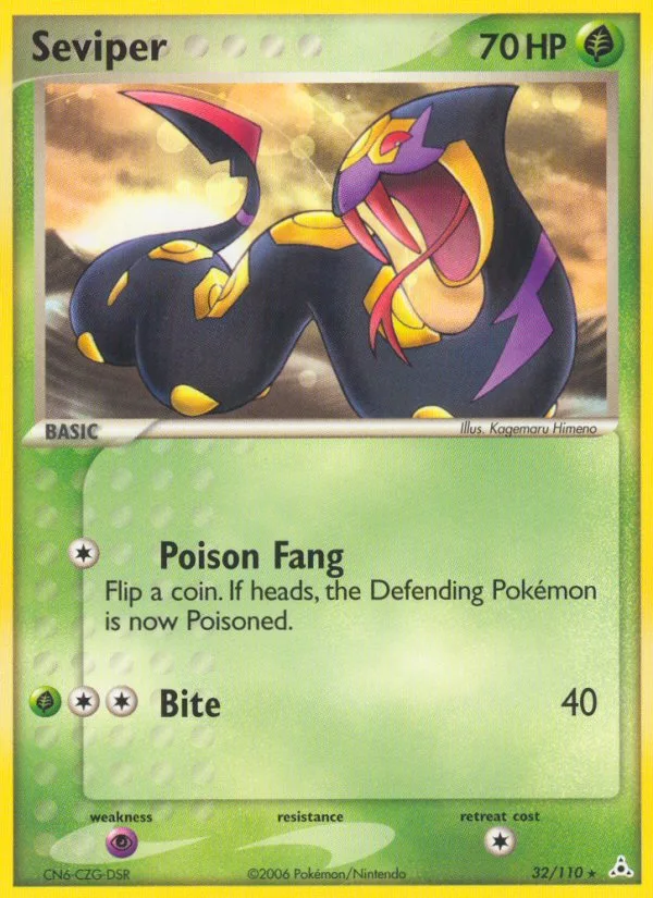 Seviper #32 EX Holon Phantoms Pokemon card