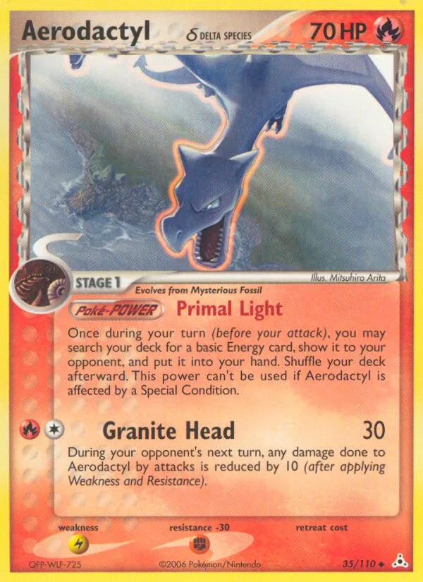 Aerodactyl δ #35 EX Holon Phantoms Pokemon card