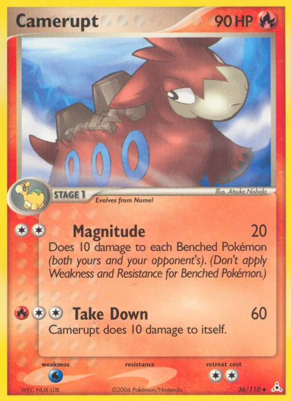 Camerupt EX Holon Phantoms card