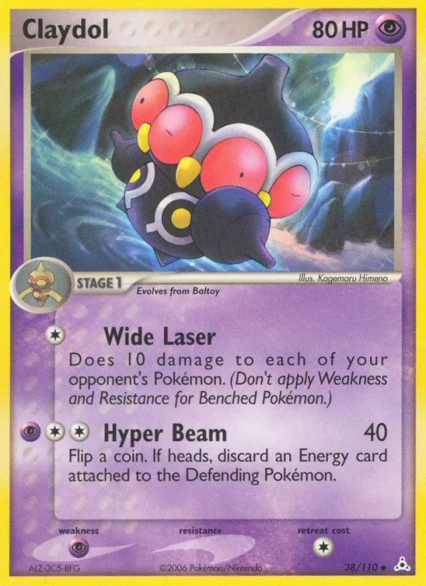 Claydol #38 EX Holon Phantoms Pokemon card