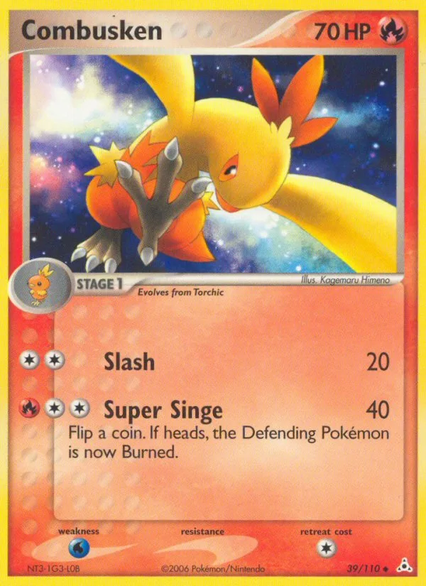 Combusken #39 EX Holon Phantoms Pokemon card