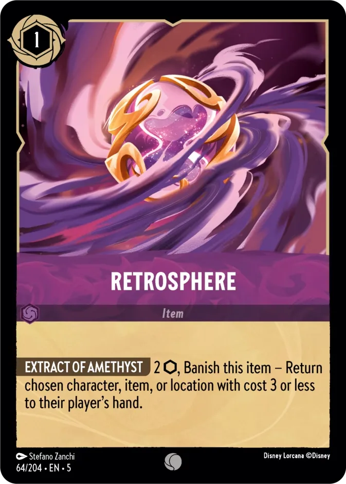 Retrosphere #64 Shimmering Skies Disney Lorcana card