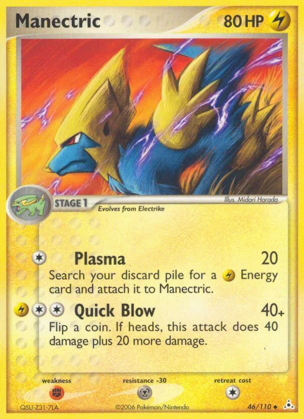 Manectric EX Holon Phantoms card
