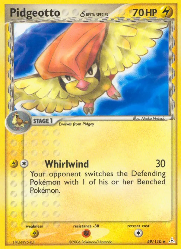 Pidgeotto δ #49 EX Holon Phantoms Pokemon card