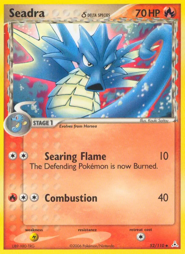 Seadra δ EX Holon Phantoms card