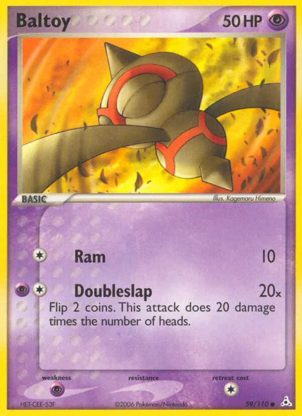 Baltoy EX Holon Phantoms card