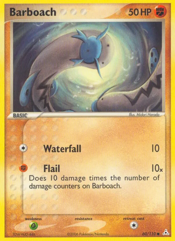 Barboach #60 EX Holon Phantoms Pokemon card