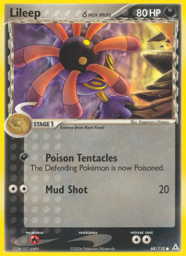Lileep δ EX Holon Phantoms card