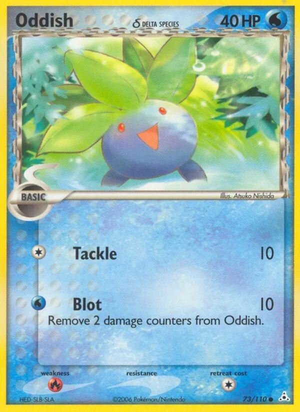 Oddish δ EX Holon Phantoms card