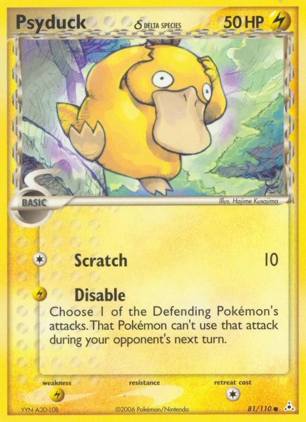 Psyduck δ #81 EX Holon Phantoms Pokemon card