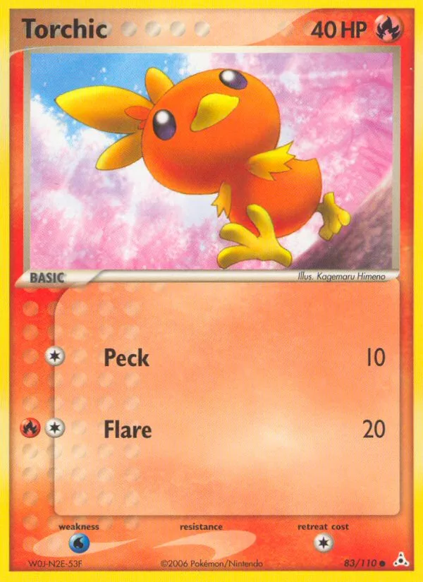 Torchic #83 EX Holon Phantoms Pokemon card