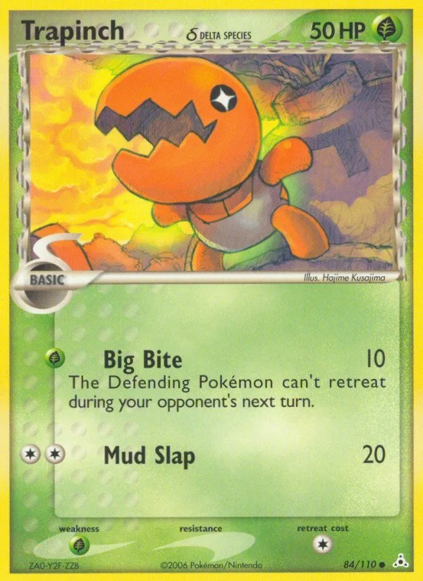 Trapinch δ #84 EX Holon Phantoms Pokemon card