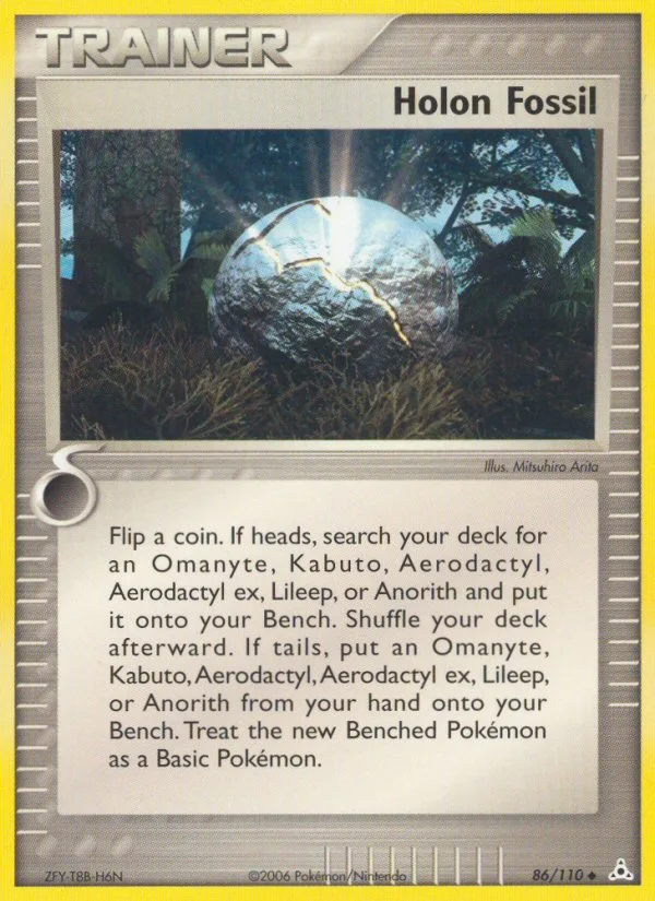 Holon Fossil EX Holon Phantoms card