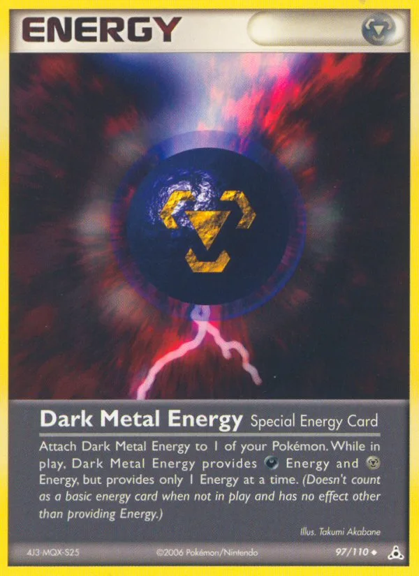 Dark Metal Energy EX Holon Phantoms card