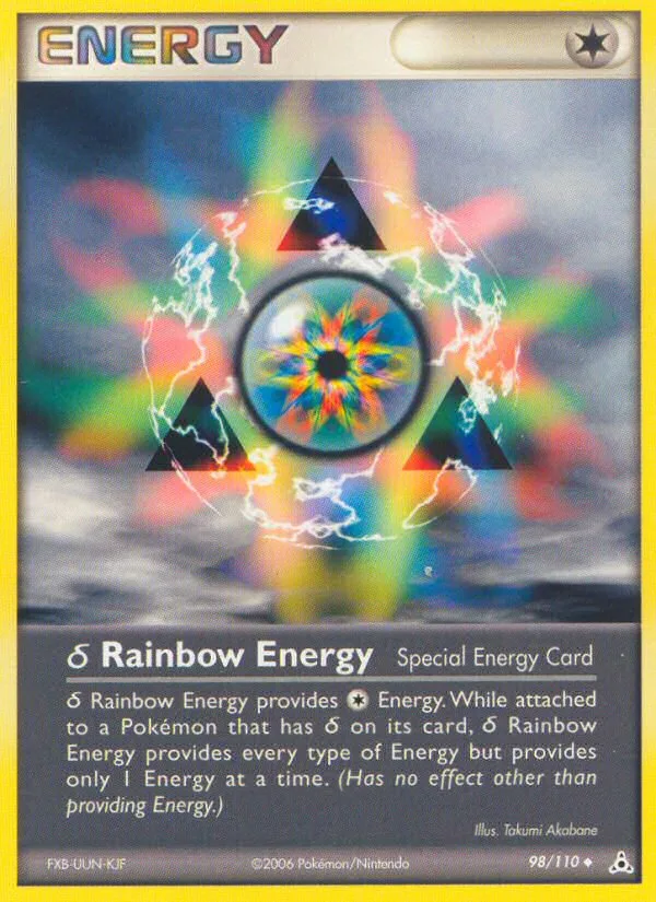δ Rainbow Energy #98 EX Holon Phantoms Pokemon card