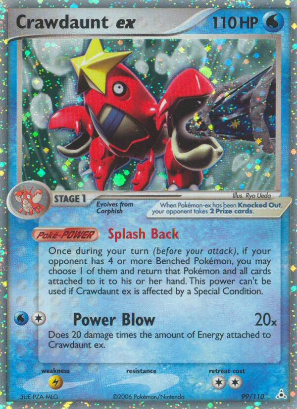 Crawdaunt ex #99 EX Holon Phantoms Pokemon card