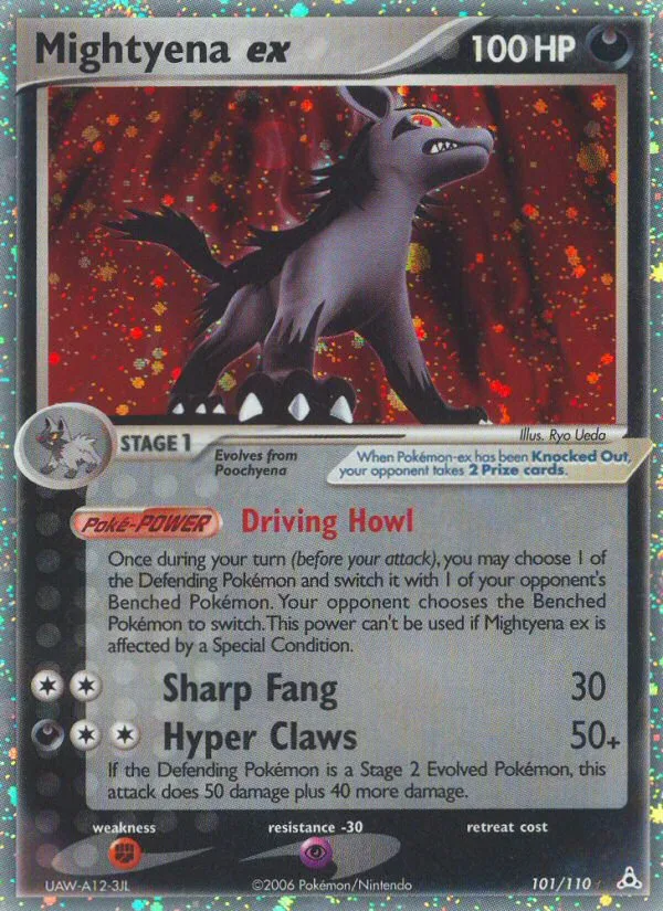 Mightyena ex #101 EX Holon Phantoms Pokemon card