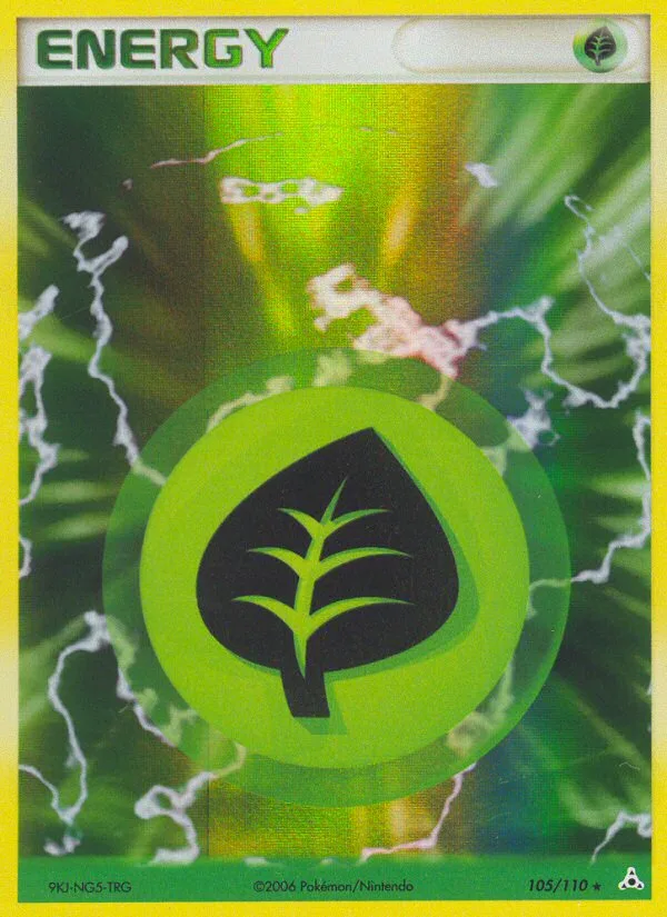 Grass Energy #105 EX Holon Phantoms Pokemon card