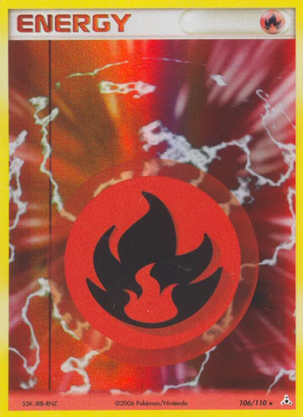 Fire Energy #106 EX Holon Phantoms Pokemon card