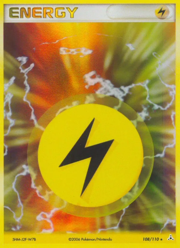 Lightning Energy #108 EX Holon Phantoms Pokemon card