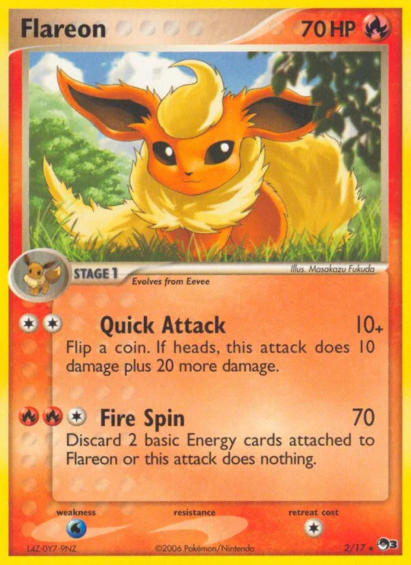 Flareon #2 POP Series 3 Pokemon card