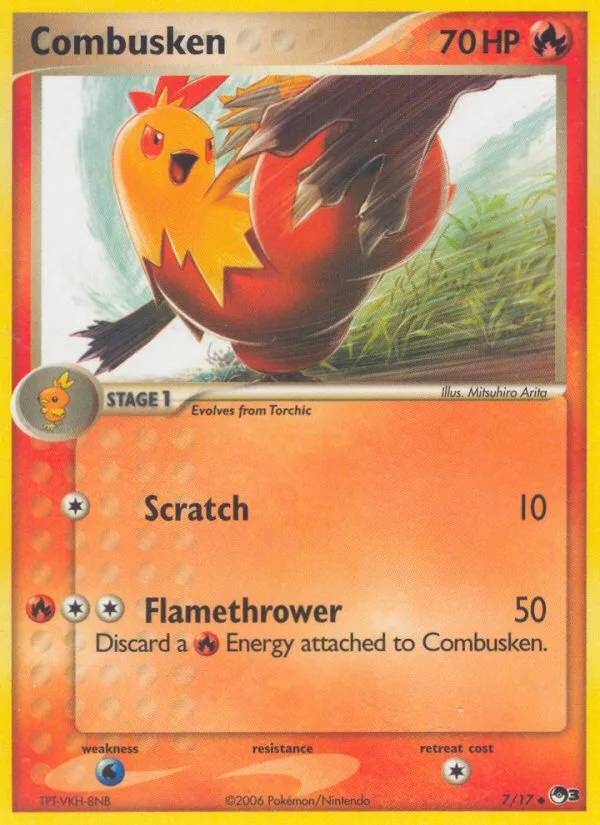 Combusken #7 POP Series 3 Pokemon card