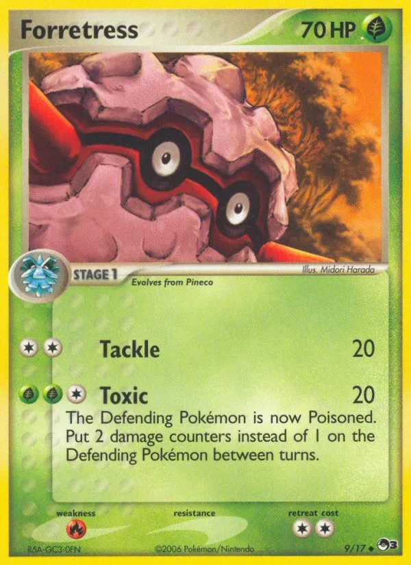 Forretress #9 POP Series 3 Pokemon card