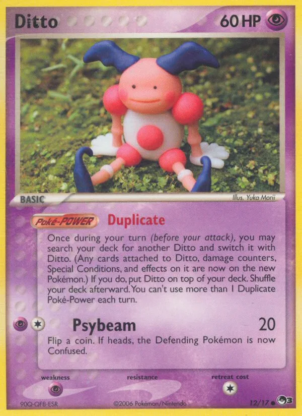 Ditto #12 POP Series 3 Pokemon card