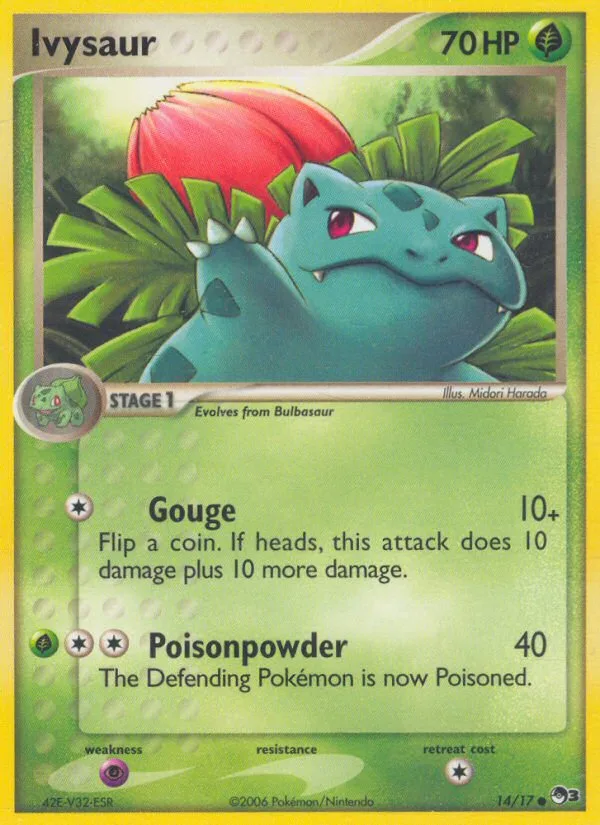 Ivysaur #14 POP Series 3 Pokemon card