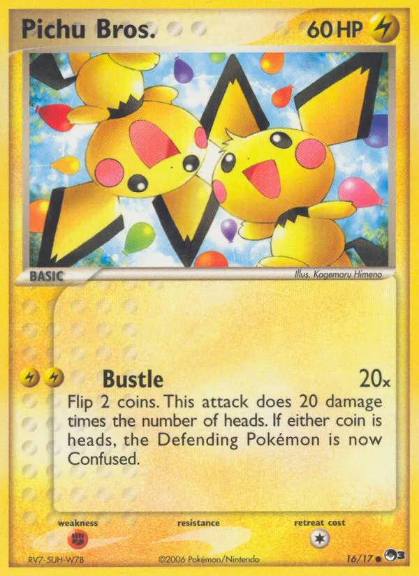 Pichu Bros. #16 POP Series 3 Pokemon card